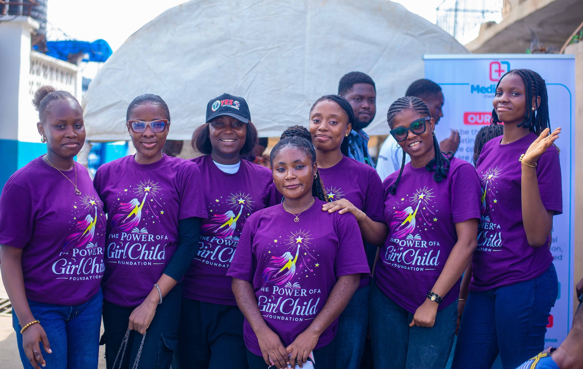 Power of a Girl Child Foundation team group photo