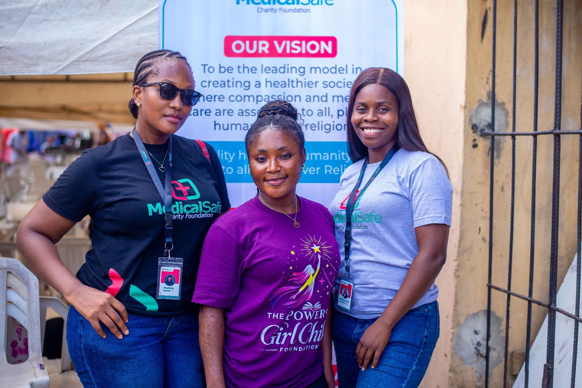 Three MSCF volunteers portrait